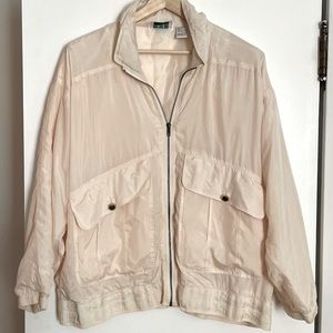 Vintage 80’s silk warm up jacket